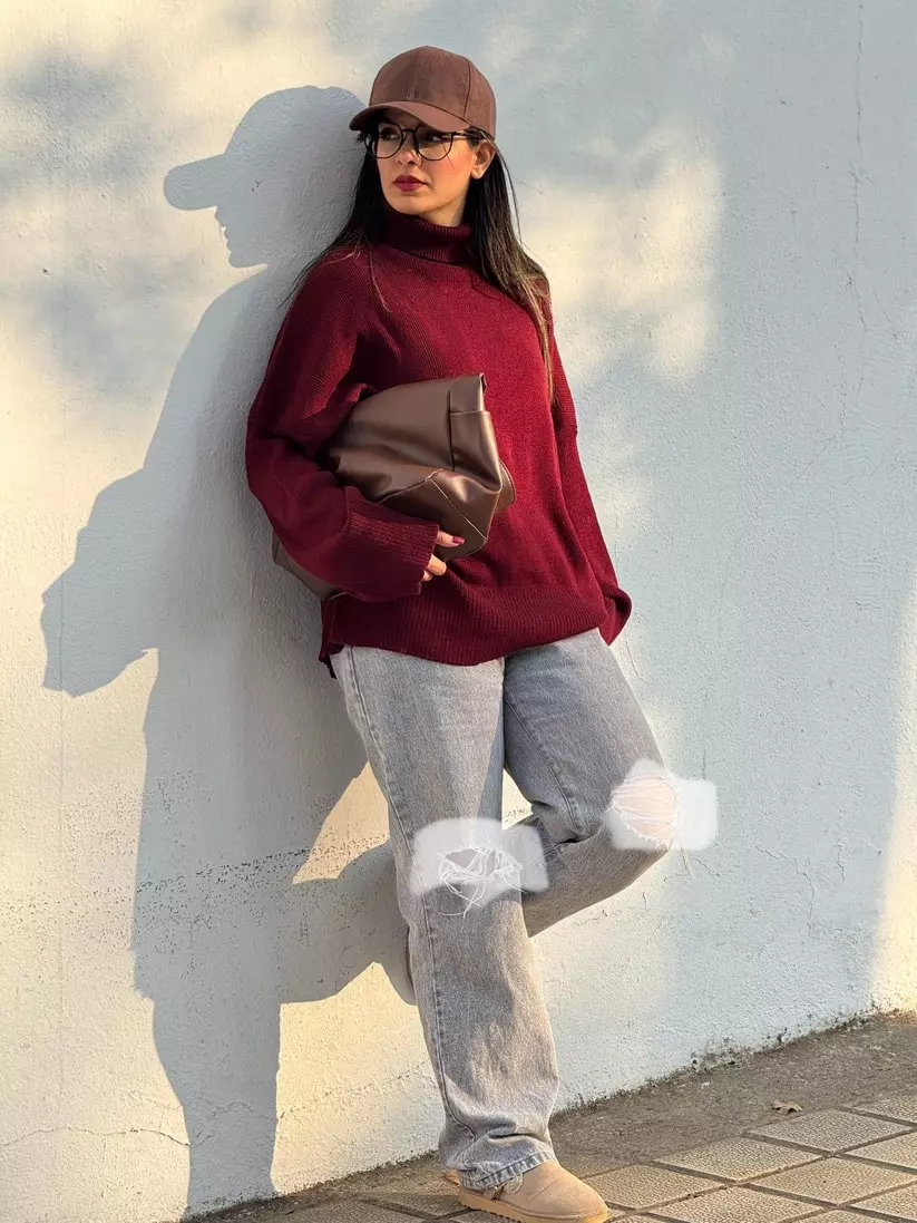 بافت یقه اسکی جورجینا